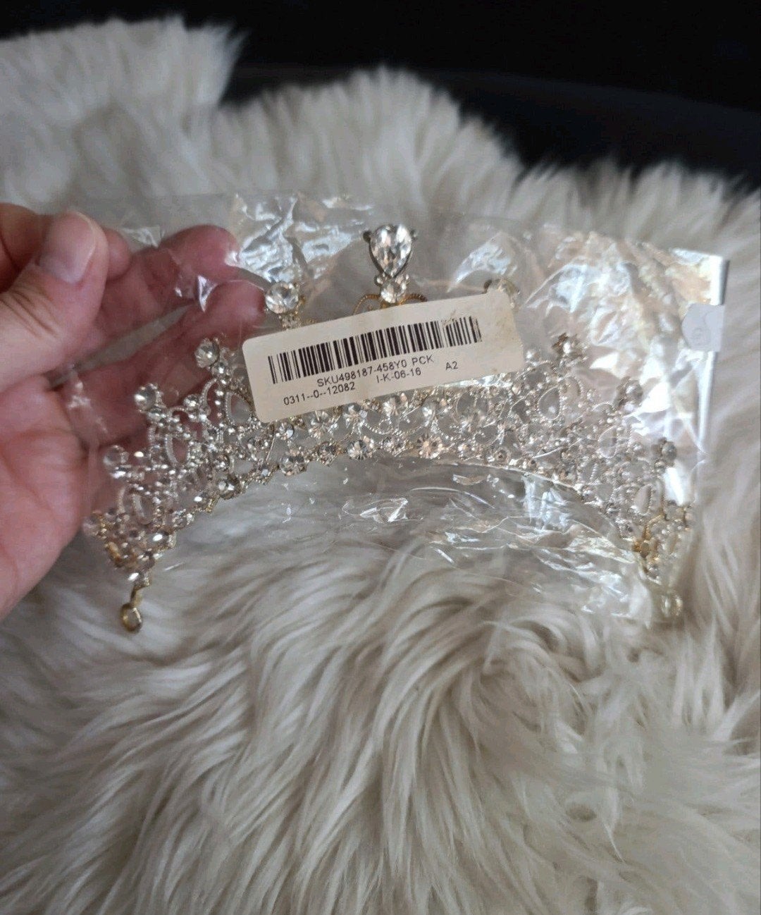 Prachtige strass tiara/kroon voor bruiloft/feest, Ophalen of Verzenden, Nieuw