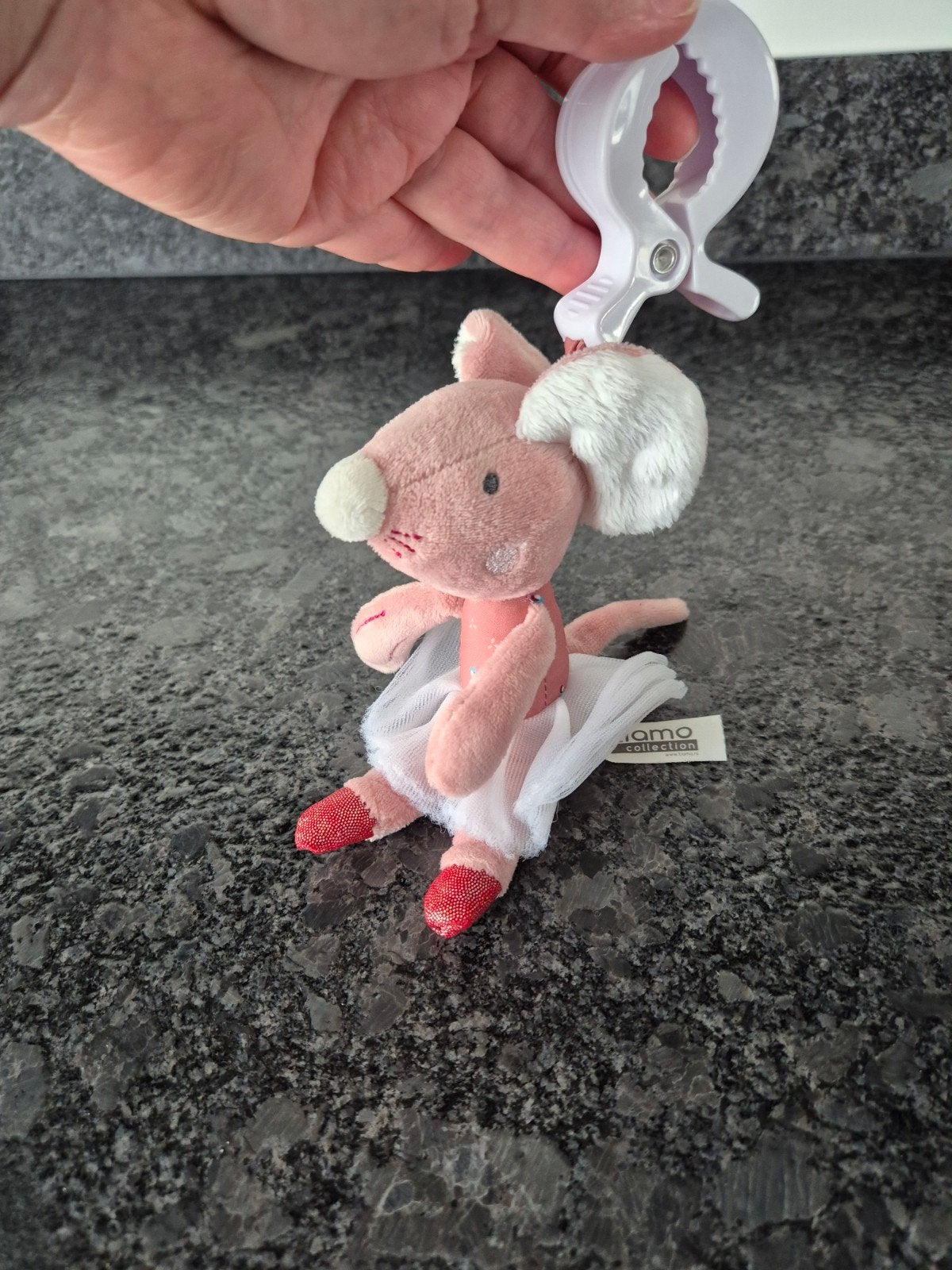 Tiamo - Trilfiguur Balletmuis, Kinderen en Baby's, Speelgoed | Knuffels en Pluche, Ophalen of Verzenden, Zo goed als nieuw, Overige typen