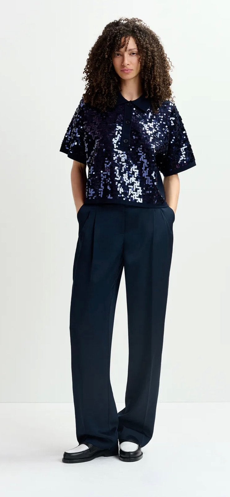 Glitz polo Essentiel antwerp m/38, Ophalen of Verzenden, Zo goed als nieuw, Maat 38/40 (M), Blauw