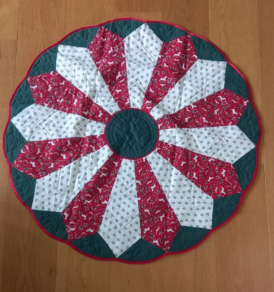 Kerst quilt, Ophalen, Gebruikt