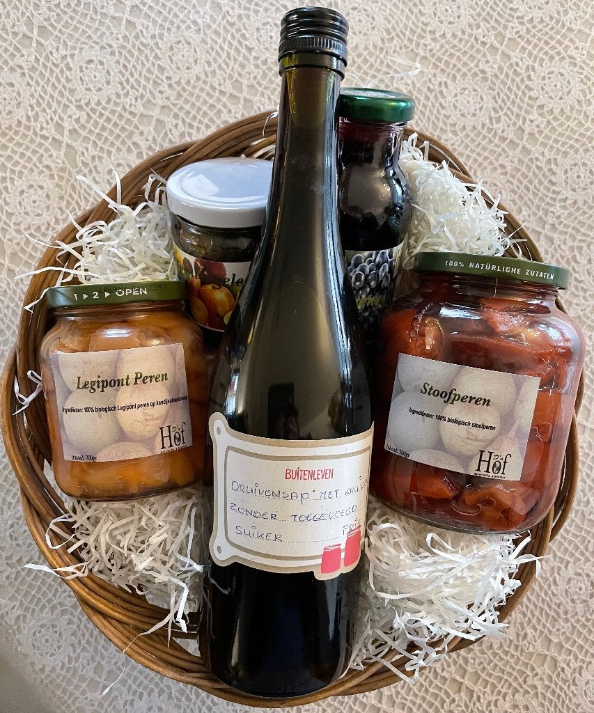 Biologisch cadeaupakket met sap, peren en jam, Nieuw, Ophalen of Verzenden, Meerkleurig, Overige merken