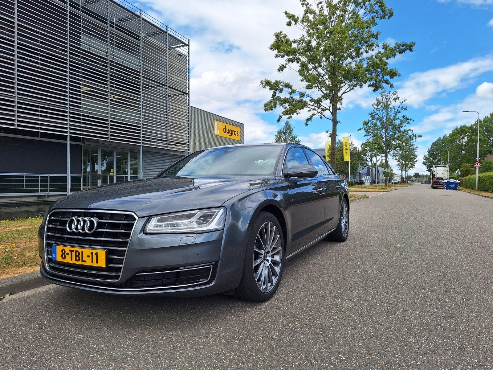 Audi A8 4.0 Tfsi 320KW Quatto Tiptronic 2014 Grijs, Auto's, Audi, Automaat, 435 pk, 120 €/maand, Vierwielaandrijving