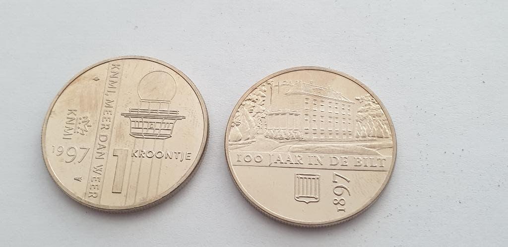 2927 de bilt 100 jaar knmi 1 kroontje 1897-1997, Postzegels en Munten, Verzenden, Overige materialen