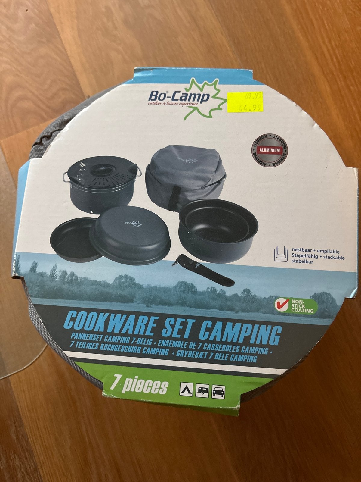 Bo-Camp 7-delig Kampeer Pannenset - Nieuw, Ophalen of Verzenden, Nieuw