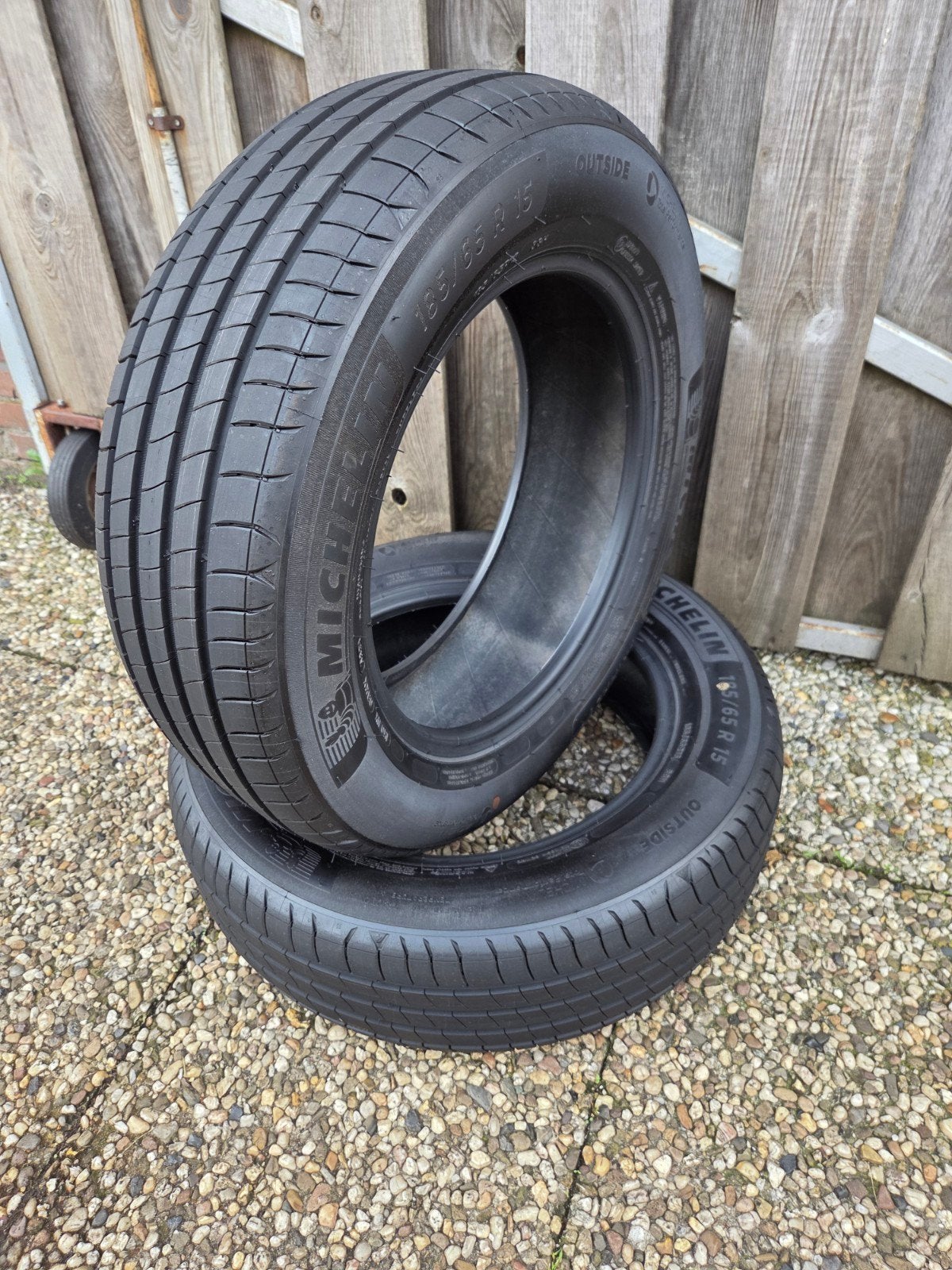 2x 185 65 15 michelin zomerbanden demo! 140,- inclusief mont, Auto-onderdelen, 15 inch, Nieuw, Band(en), Personenwagen