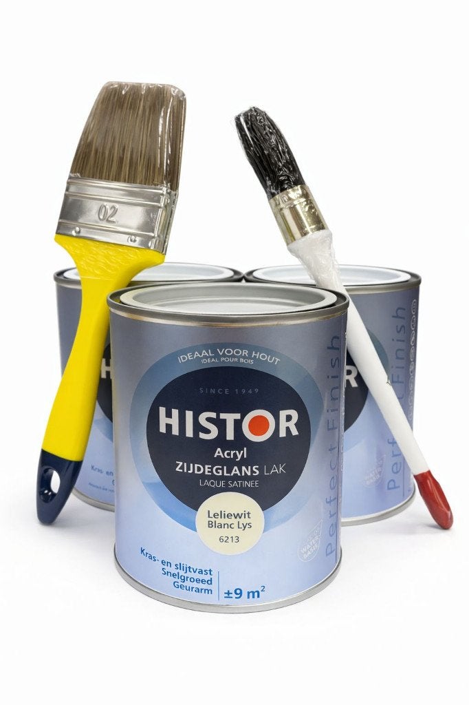 Histor Acryl Zijdeglans 6213 - SET 3 x 0,75 l  – nieuw