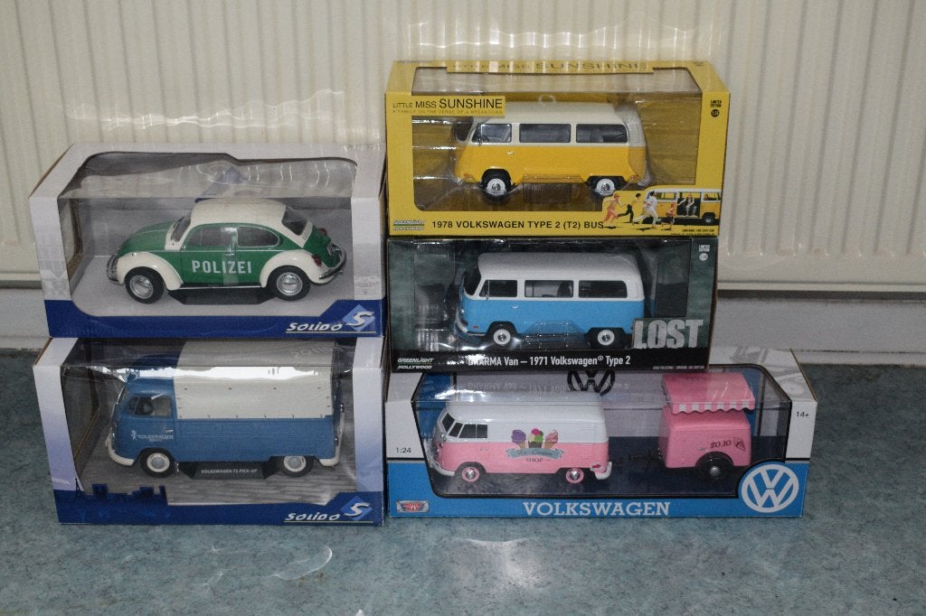 5 miniatuur auto VW volkswagen 1:18 nieuw 1:24, Ophalen of Verzenden, Nieuw, Overige merken