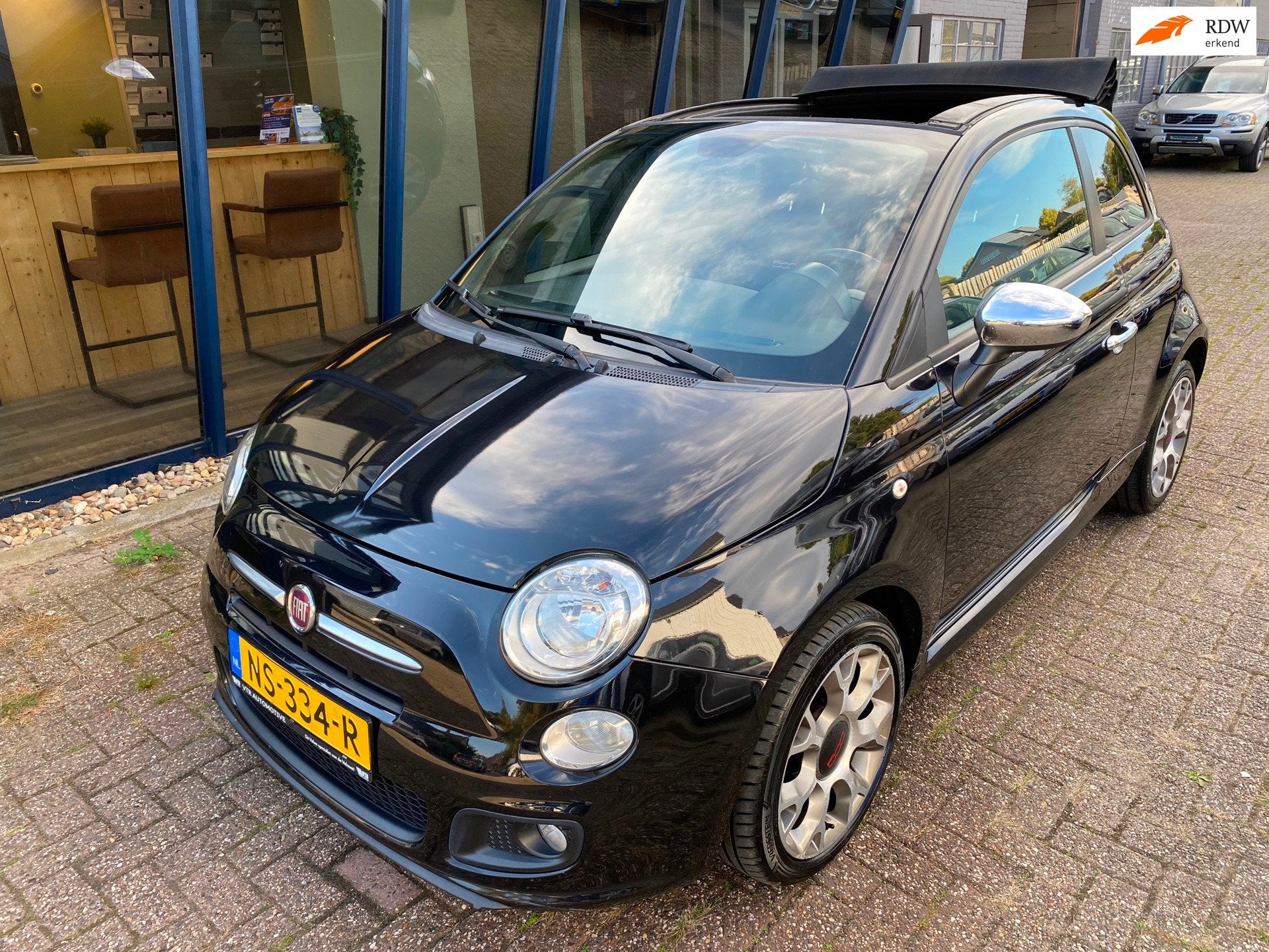 Fiat 500 C 0.9 TwinAir Lounge Cabrio softtop, 86 pk, Gebruikt, Cabriolet, Leder en Stof