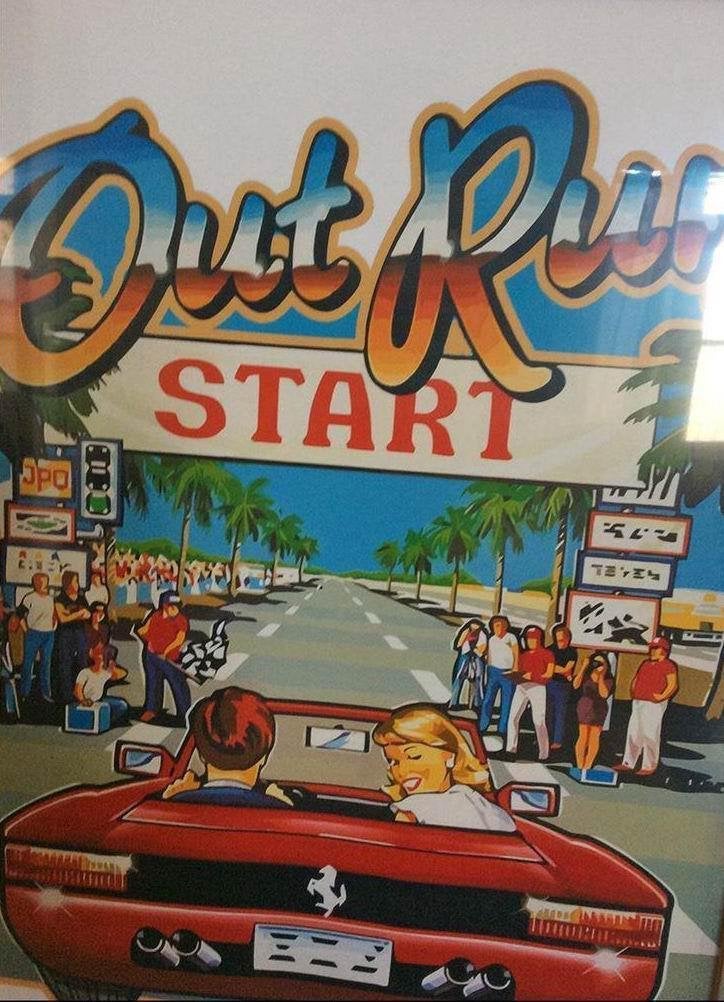 SEGA OUTRUN - Retro Arcade Classic Affiche Poster in frame, Avontuur en Actie, Verzenden, 1 speler, Nieuw