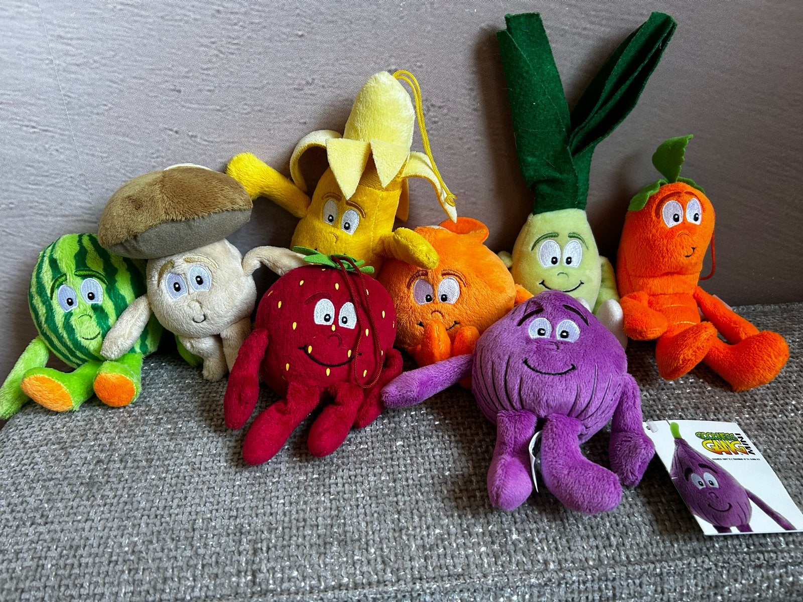 Groente en Fruit Knuffels lidl Diverse Soorten, Kinderen en Baby's, Speelgoed | Knuffels en Pluche, Gebruikt, Overige typen, Overige karakters