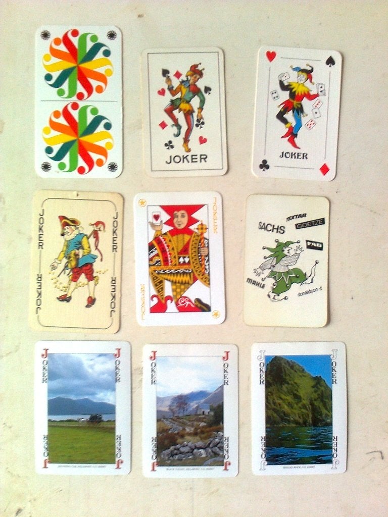 9 jokers R 6 v verzenden  €1,50, Verzamelen, Ophalen of Verzenden, Zo goed als nieuw, Joker(s)