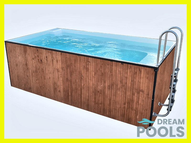 Polyester Glasvezel Zwembaden Vrijstaande Tuin Zwembad 4,50m, Ophalen, Nieuw, Overige typen