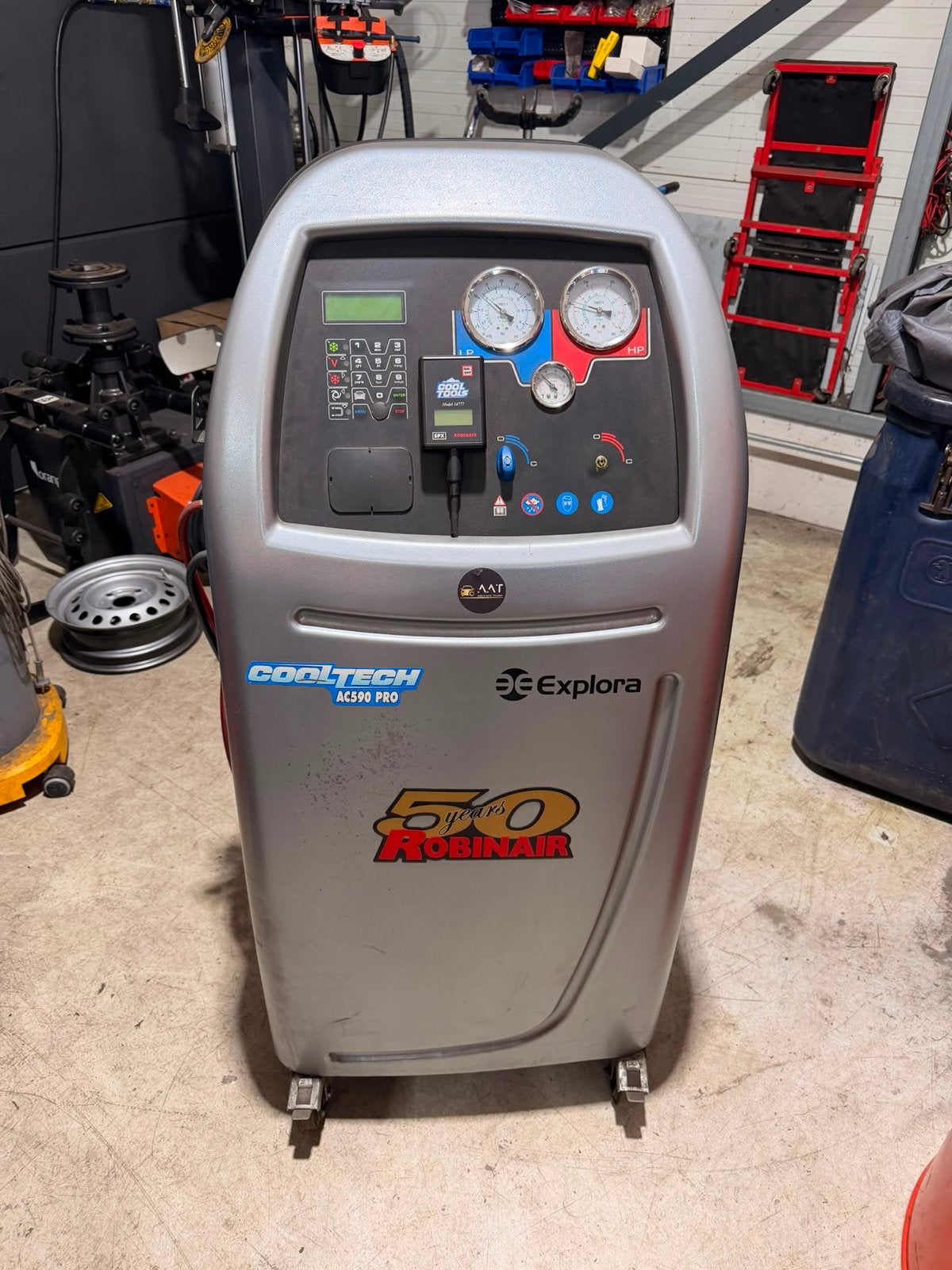 Robinair AC590 Pro Aircoserviceapparaat R134A, Ophalen, Gebruikt, Universele onderdelen