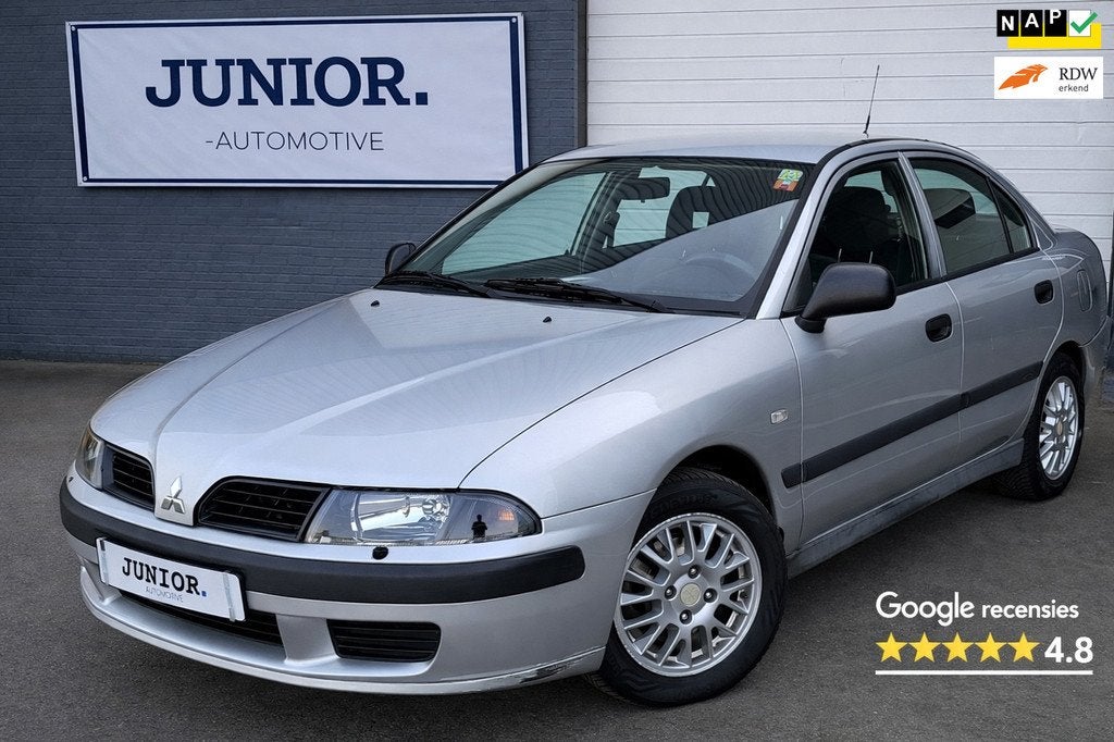 Mitsubishi Carisma 1.6 Shogun AUTOMAAT/ELKPAKKET/APK-24-1-20, Auto's, Mitsubishi, Stof, Gebruikt, Zwart, 4 cilinders