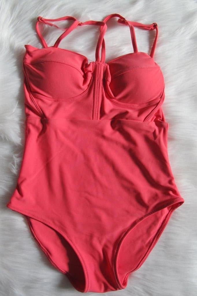 Salmon pink one-piece swimming suit, Kleding | Dames, Ophalen of Verzenden, Nieuw, Roze, Badpak