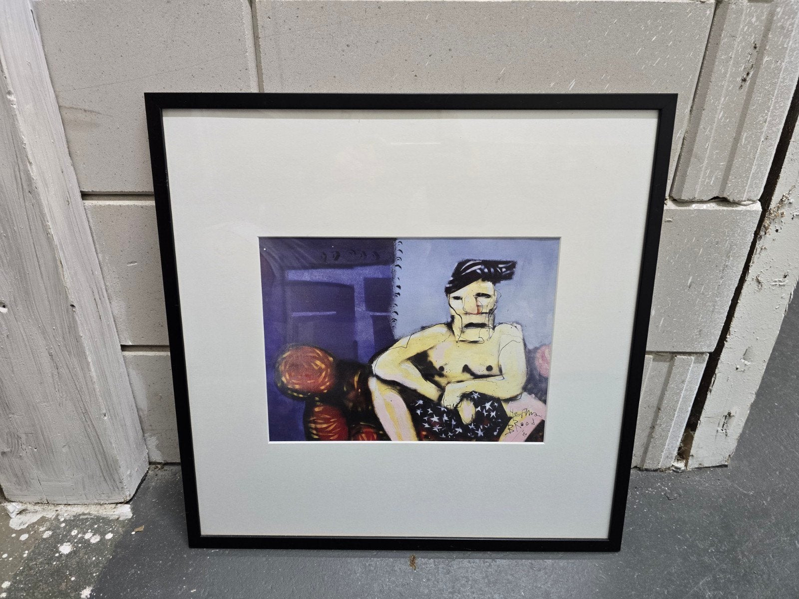 Herman Brood - Litho gesigneerd en ingelijst, Antiek en Kunst, Kunst | Litho's en Zeefdrukken, Ophalen of Verzenden