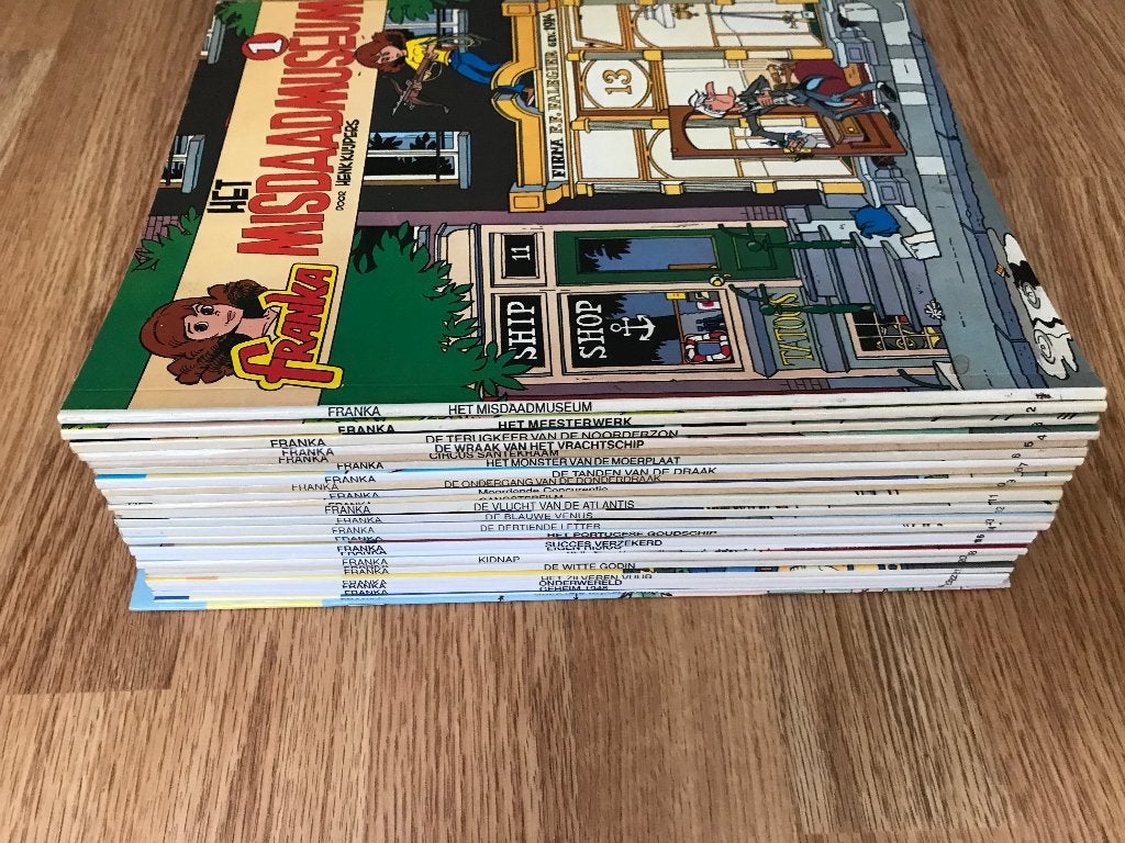 Franka serie 1 t/m 26 1e druk plus felle flitsen en Chroom, Meerdere stripboeken, Ophalen of Verzenden, Zo goed als nieuw
