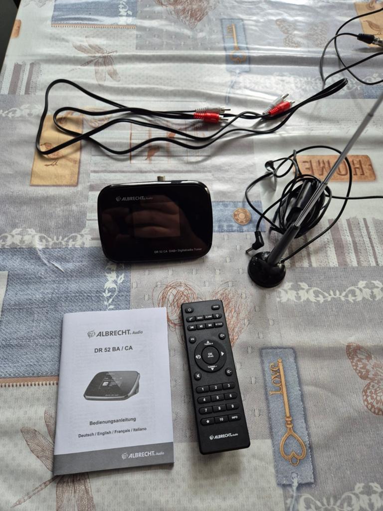 Albrecht Audio DR 52 BA/CA Digitale Tuner met antenne, Ophalen of Verzenden, Zo goed als nieuw, Radio