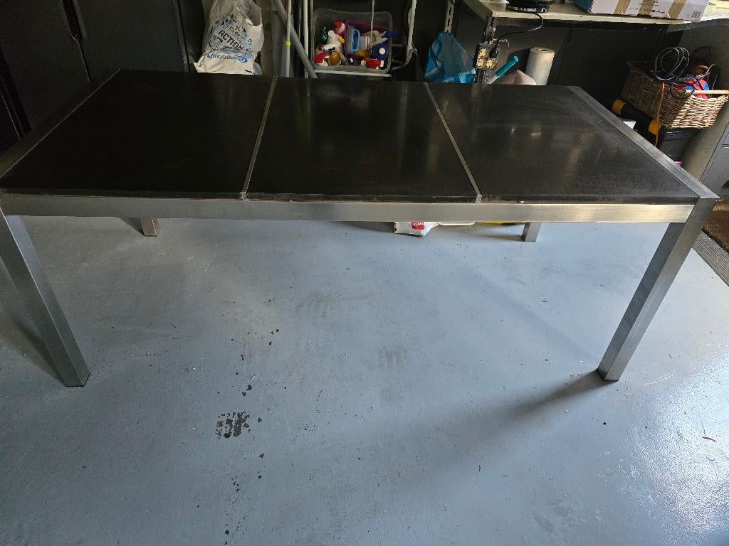 Natuurstenen tuin tafel 2 meter, Tuin en Terras, Tuintafels, Ophalen, Gebruikt, Rechthoekig, Overige materialen
