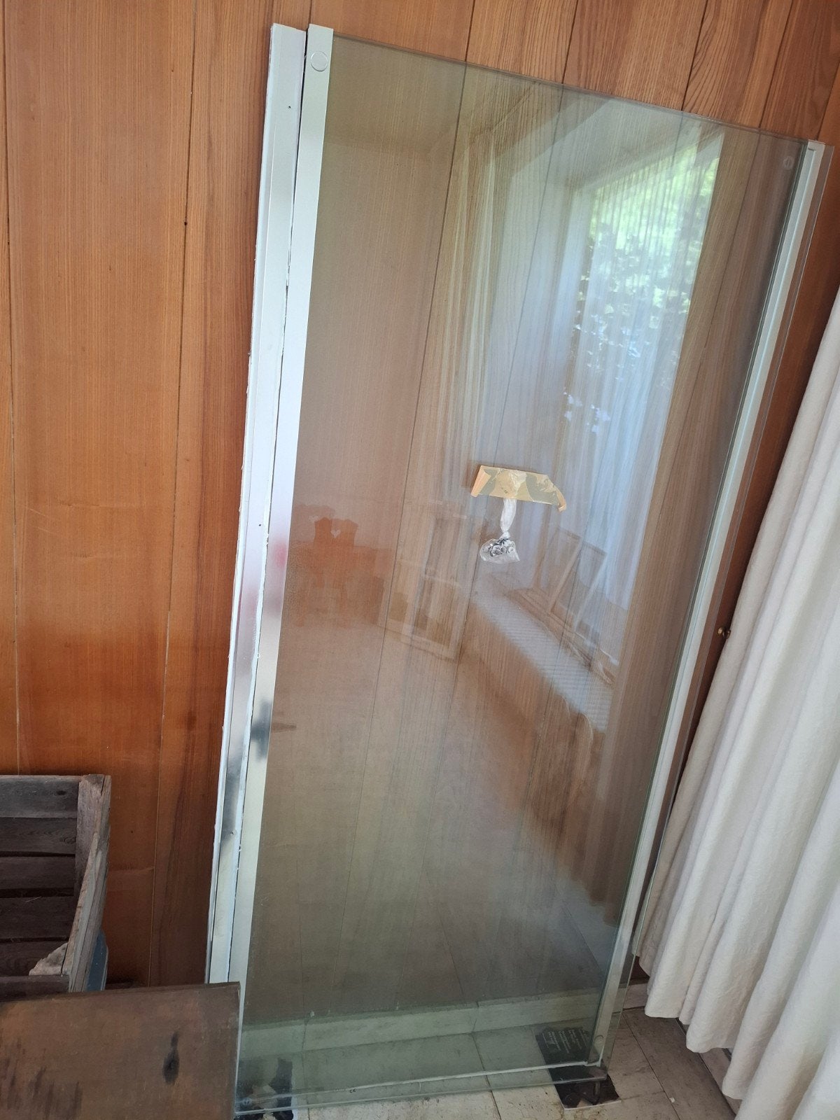Basano Veiligheidsglas Paneel 2x 195x86x1 cm, Gebruikt, 80 tot 120 cm, Glasplaat, Veiligheidsglas