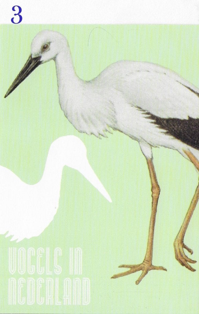 Ansichtkaart Vogels in Nederland Ooievaar Erfvogel ( B3930, Ophalen of Verzenden, 1980 tot heden, Ongelopen