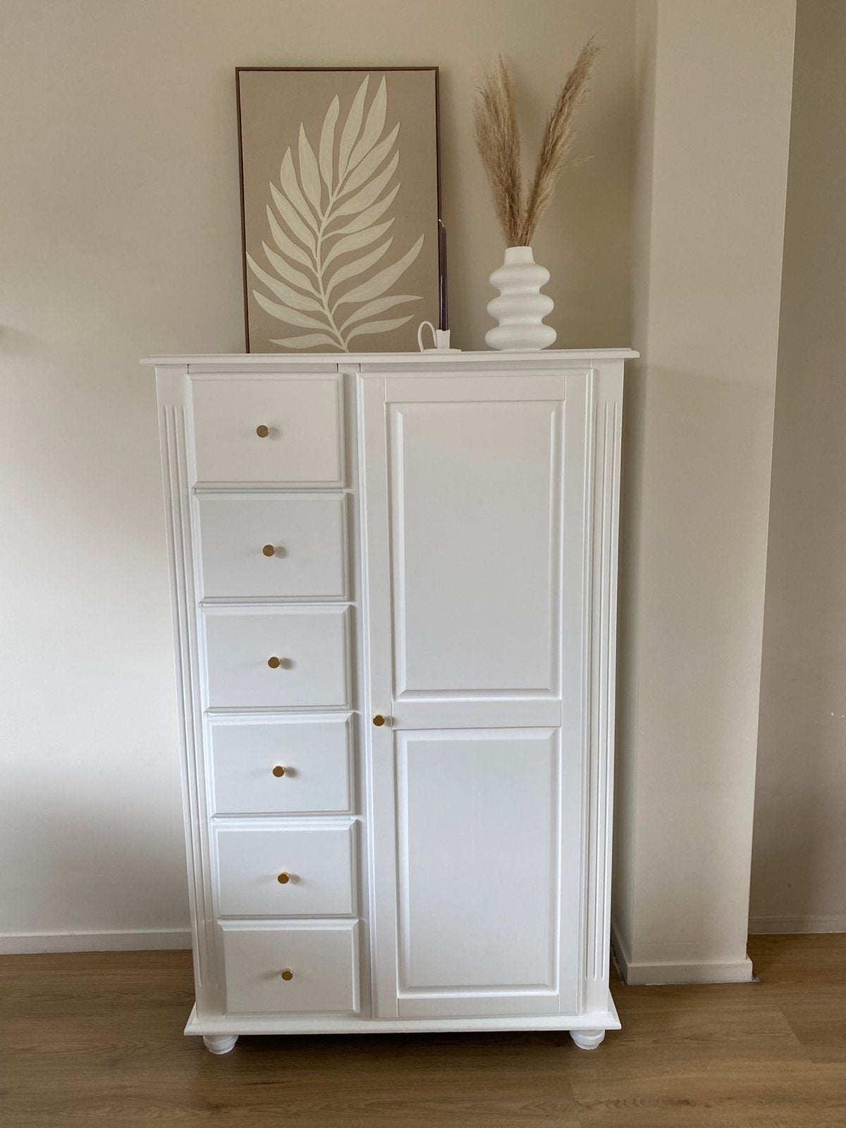 Landelijke Meidenkast - kledingkast - Kast, Gebruikt, 100 tot 150 cm, Landelijk scandinavisch japandi brocante, 25 tot 50 cm