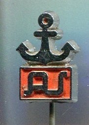 Anker Union Tankrederij NV Rotterdam speldje ( M_056), Verzamelen, Speldjes, Pins en Buttons, Verzenden, Zo goed als nieuw, Transport
