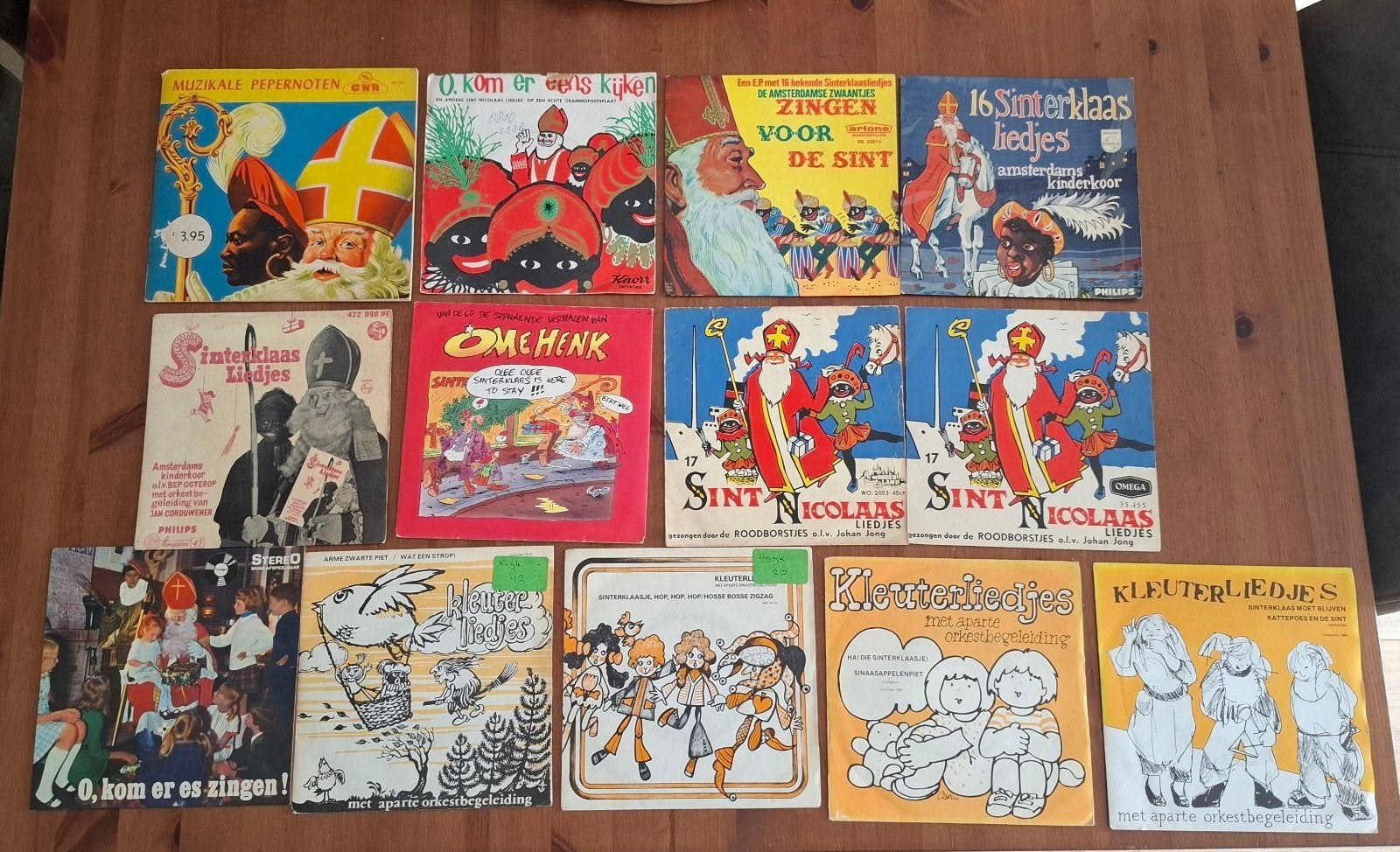 13 Oude Sinterklaas Singels - Vintage Vinyl Collectie, Gebruikt, Ophalen of Verzenden, EP, Kinderen en Jeugd