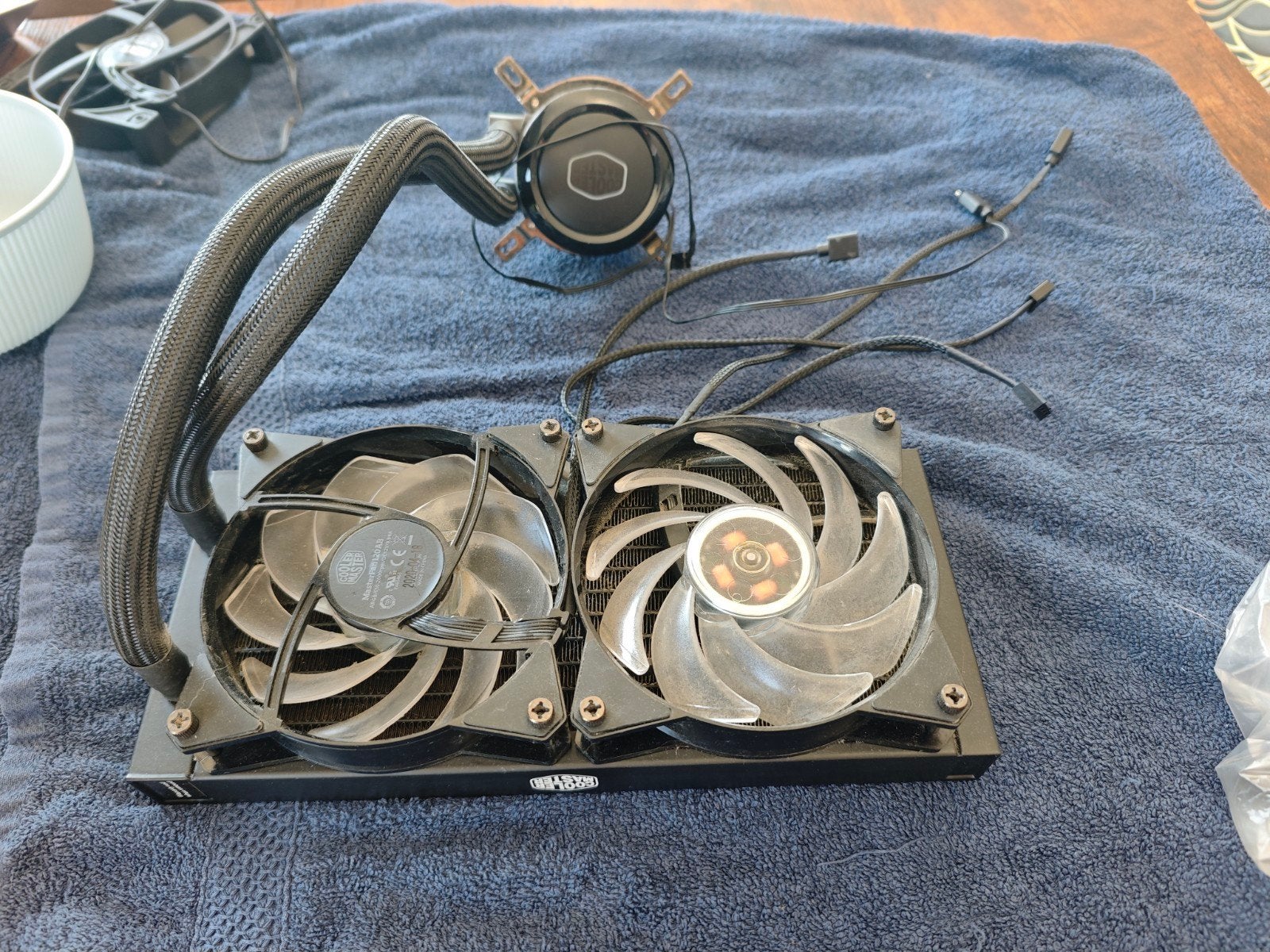 Cooler Master 240mm waterkoeler – RGB, Ophalen, Gebruikt, Waterkoeling