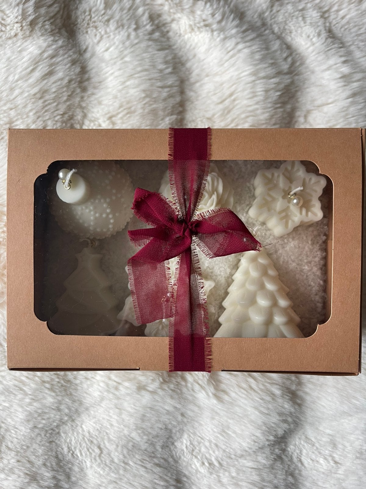 Kaarsen cadeau doosje, Ophalen of Verzenden, Kaars, Wit, Overige merken
