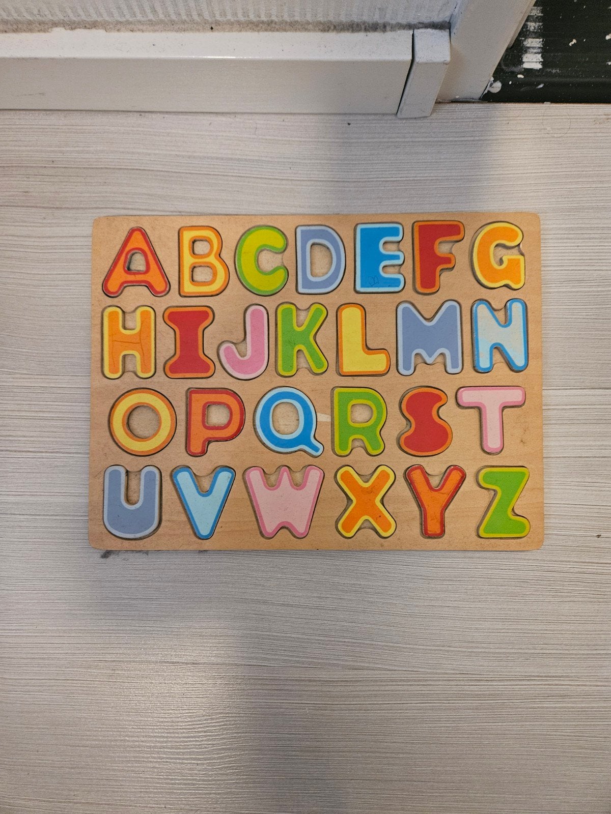 Houten Alfabet Puzzel voor Kinderen, Ophalen of Verzenden, Gebruikt