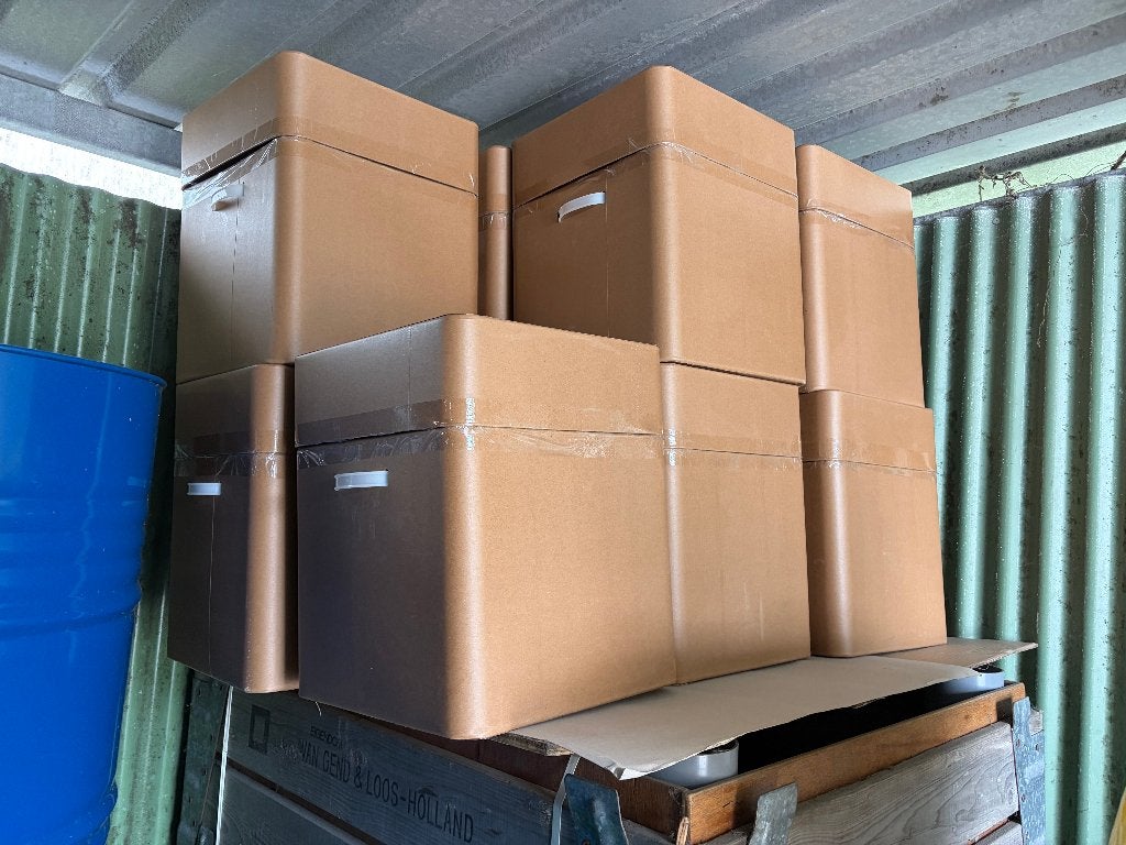 Te koop12 sterke Carton dozen L 37 X B 37 X H 45 CM, Ophalen, Gebruikt