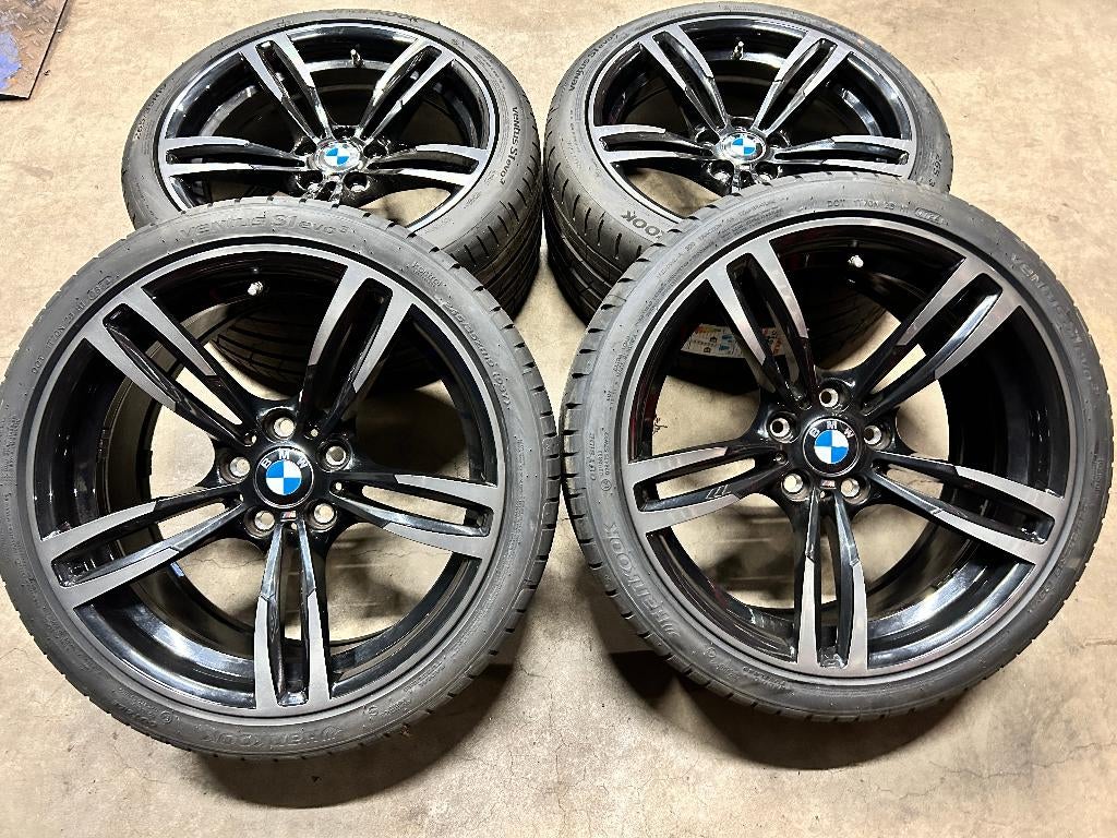 19 inch originele velgen + zomerbanden BMW M2 F87 style M437, Auto-onderdelen, Banden en Velgen, 19 inch, 265 mm, Banden en Velgen