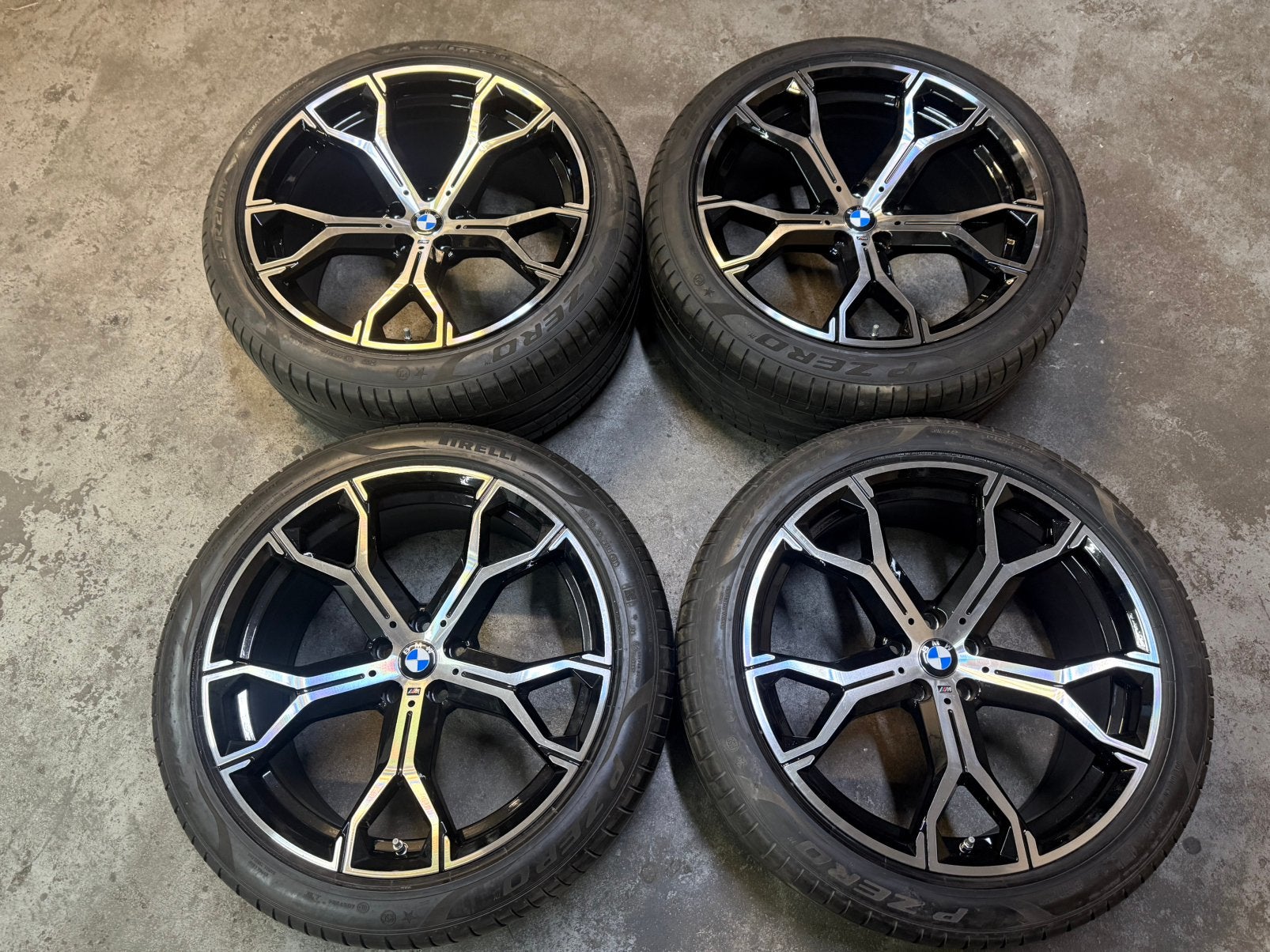 ✅ 21 inch Bmw X5 X6 Breedset G05 G06 Style 741M velgen 5x112, Gebruikt, Banden en Velgen, Personenwagen, Zomerbanden