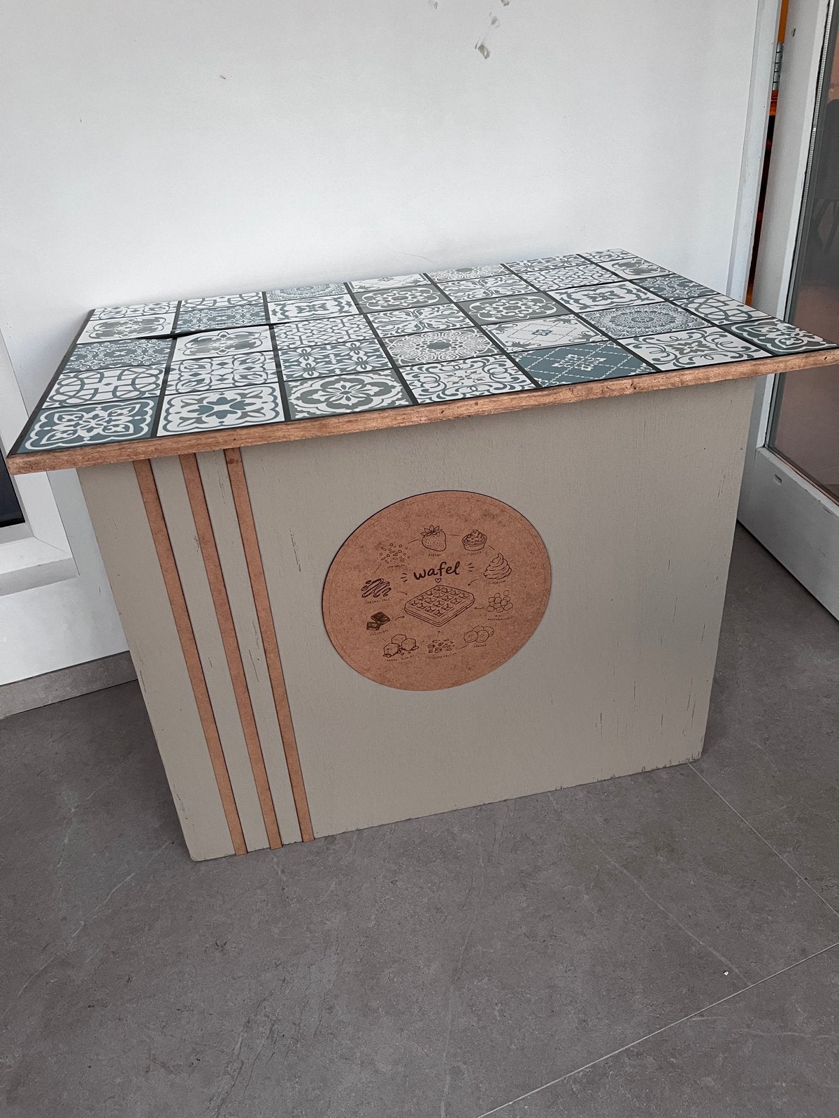 Volledig inklapbaar horeca/markt tafeltje (5 stuks), Ophalen, Gebruikt, Meubilair