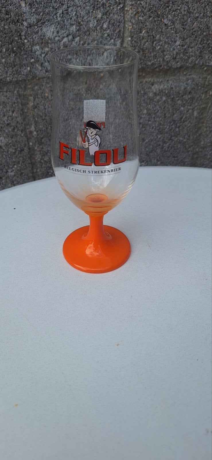 Filou bier glas (26426), Verzamelen, Ophalen of Verzenden, Zo goed als nieuw, Glas of Glazen, Overige merken