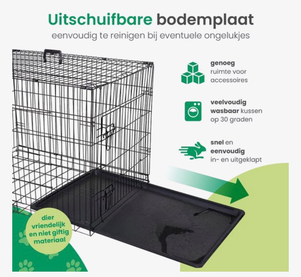 Hondenbench GoPets opvouwbaar met kussen., Ophalen of Verzenden