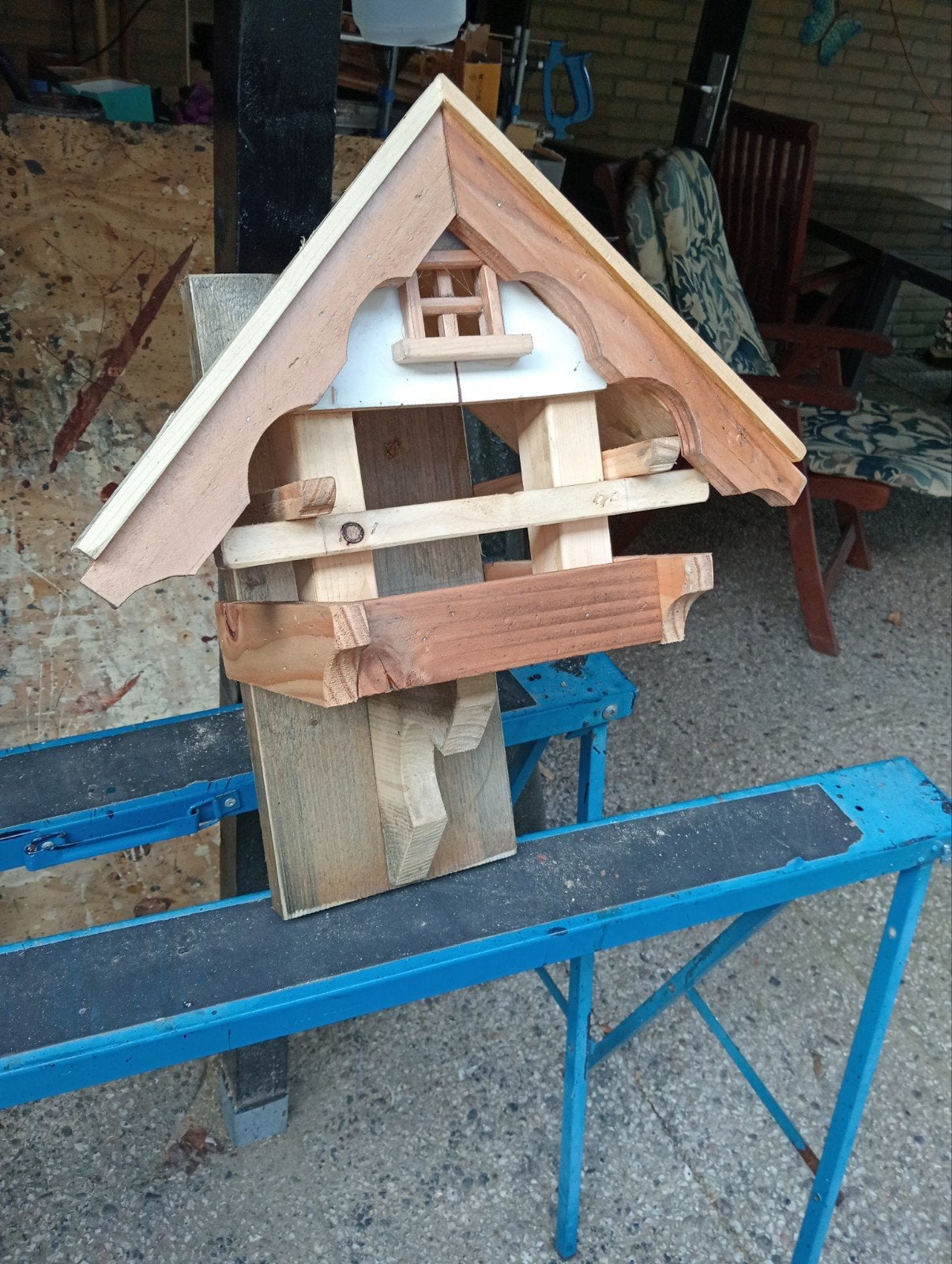 leuke wand voederhuisje,s, Ophalen, Gebruikt