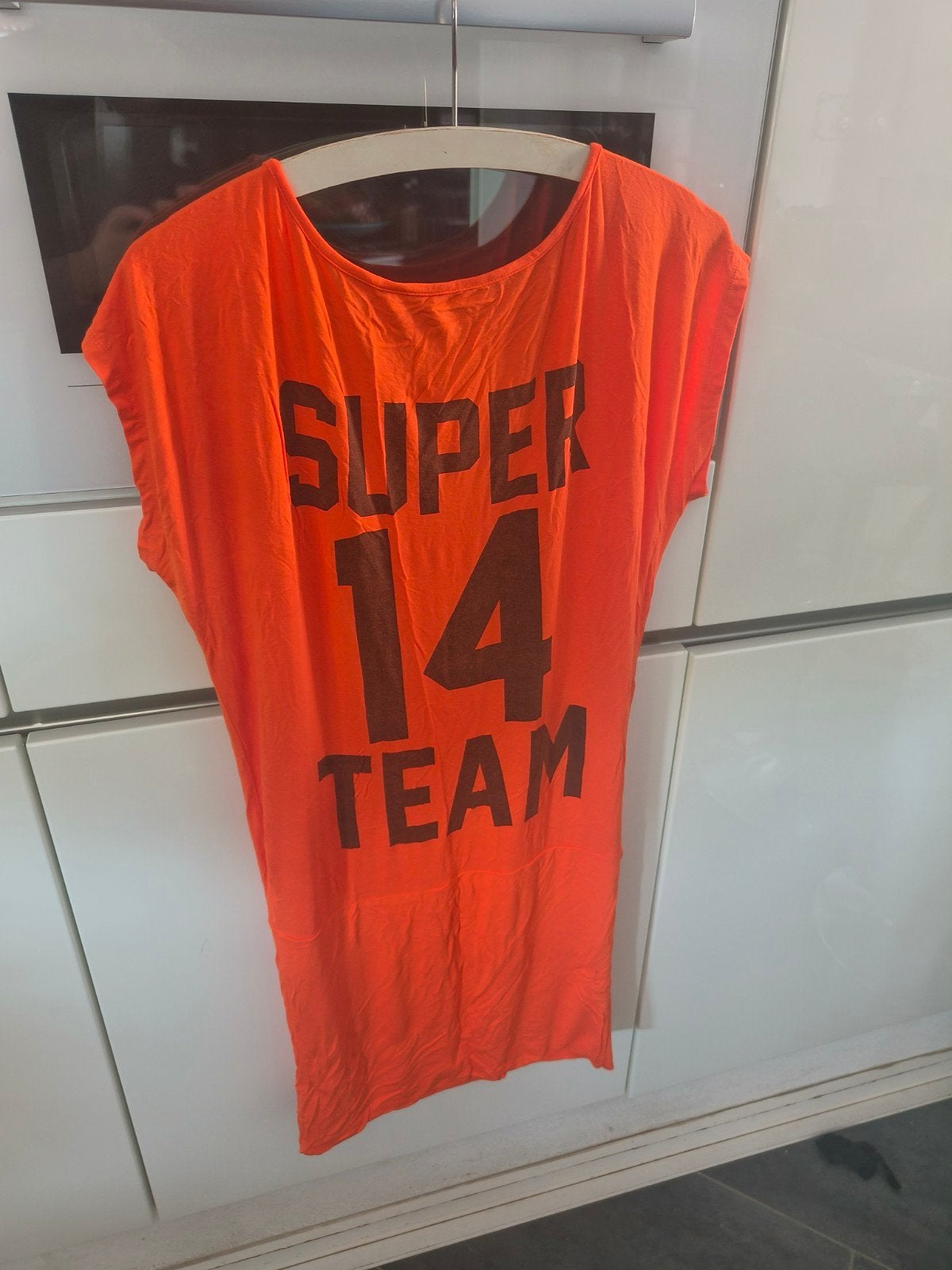 Supertrash oranje jurkje maat L/XL, Maat 46/48 (XL) of groter, Oranje, Ophalen of Verzenden, Zo goed als nieuw