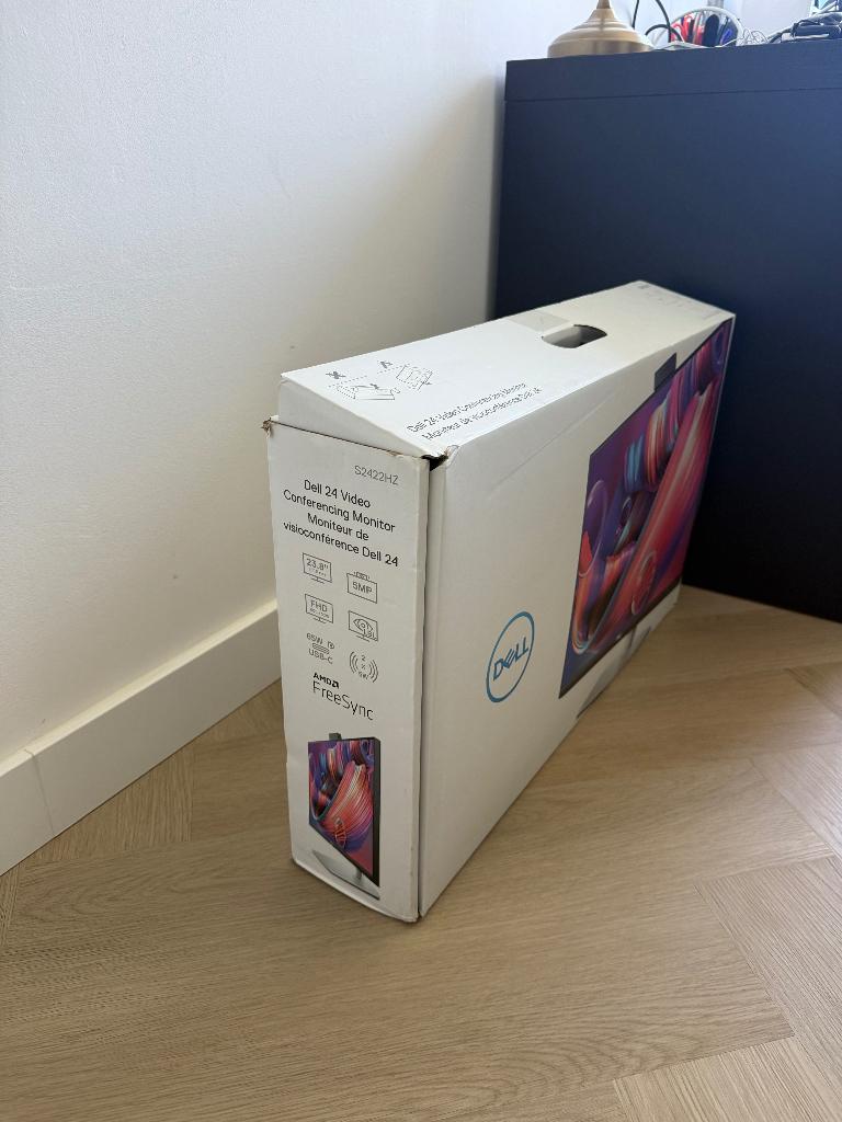 Dell S2422HZ USB-C Monitor Nieuw in Doos Webcam,Speakers,IPS, Ophalen, Nieuw, Full HD, 23,8 inch