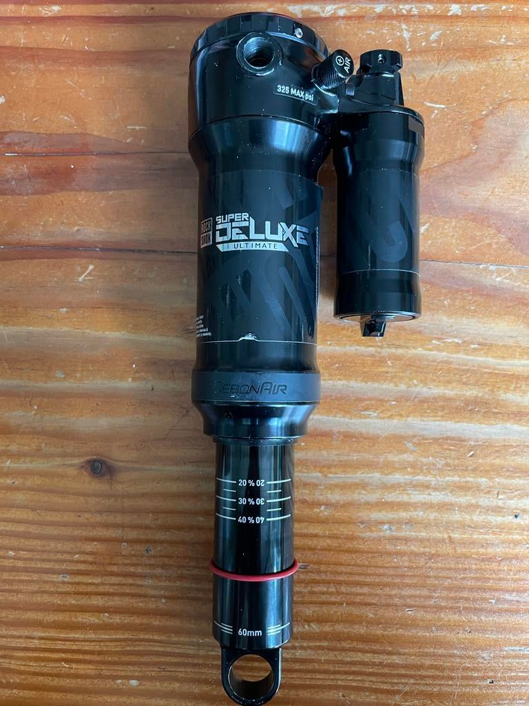 Rockshox super deluxe ultimate trunnion demper 205x60, Overige typen, Ophalen of Verzenden, Zo goed als nieuw, Aluminium