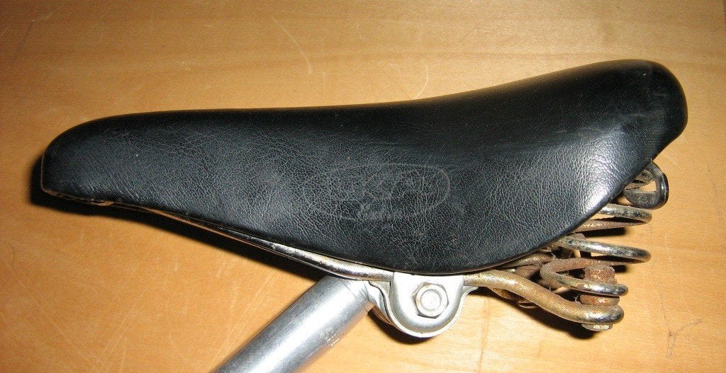 Sportfietszadel jaren '70, Gebruikt, Kunststof, Ophalen of Verzenden, Zadel