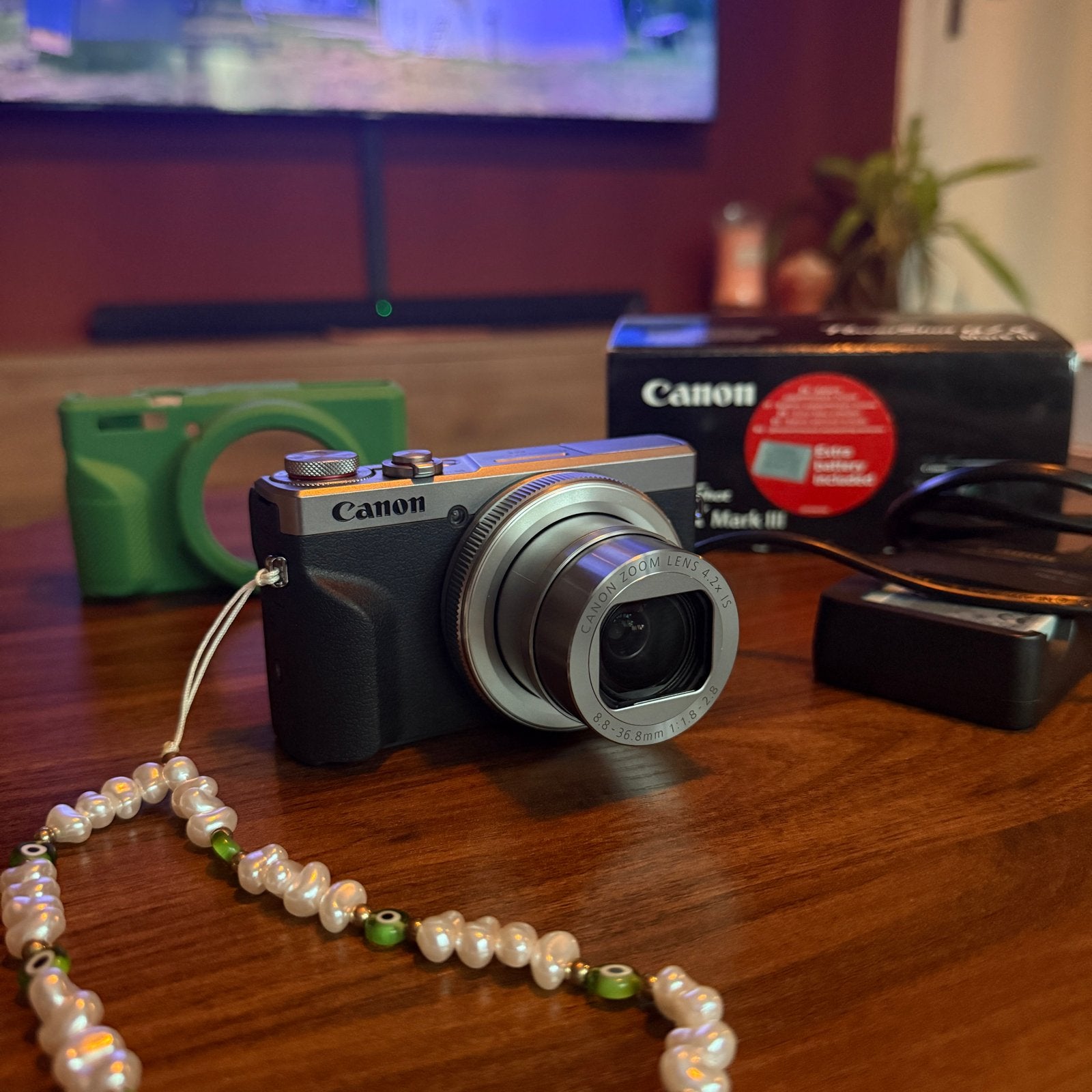 Canon PowerShot G7 X Mark III Zilver ZGAN, Audio, Tv en Foto, Canon, Ophalen of Verzenden, Zo goed als nieuw, Compactcamera