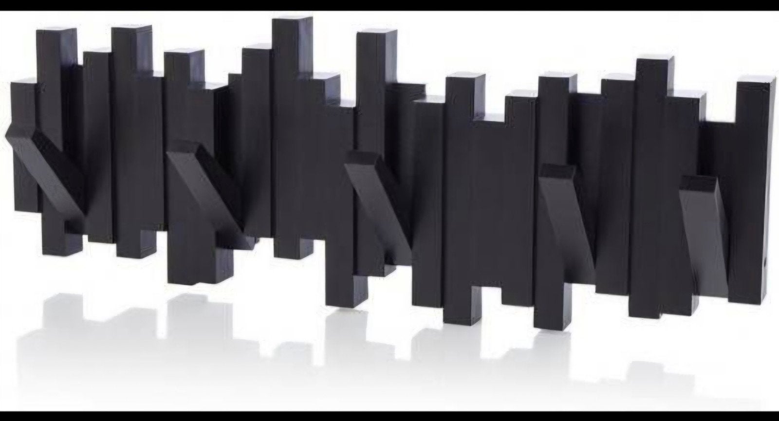 Piano Kapstok Zwart - Umbra Sticks Design (5 haken), Huis en Inrichting, Ophalen of Verzenden, Nieuw, Wandkapstok, Minder dan 100 cm