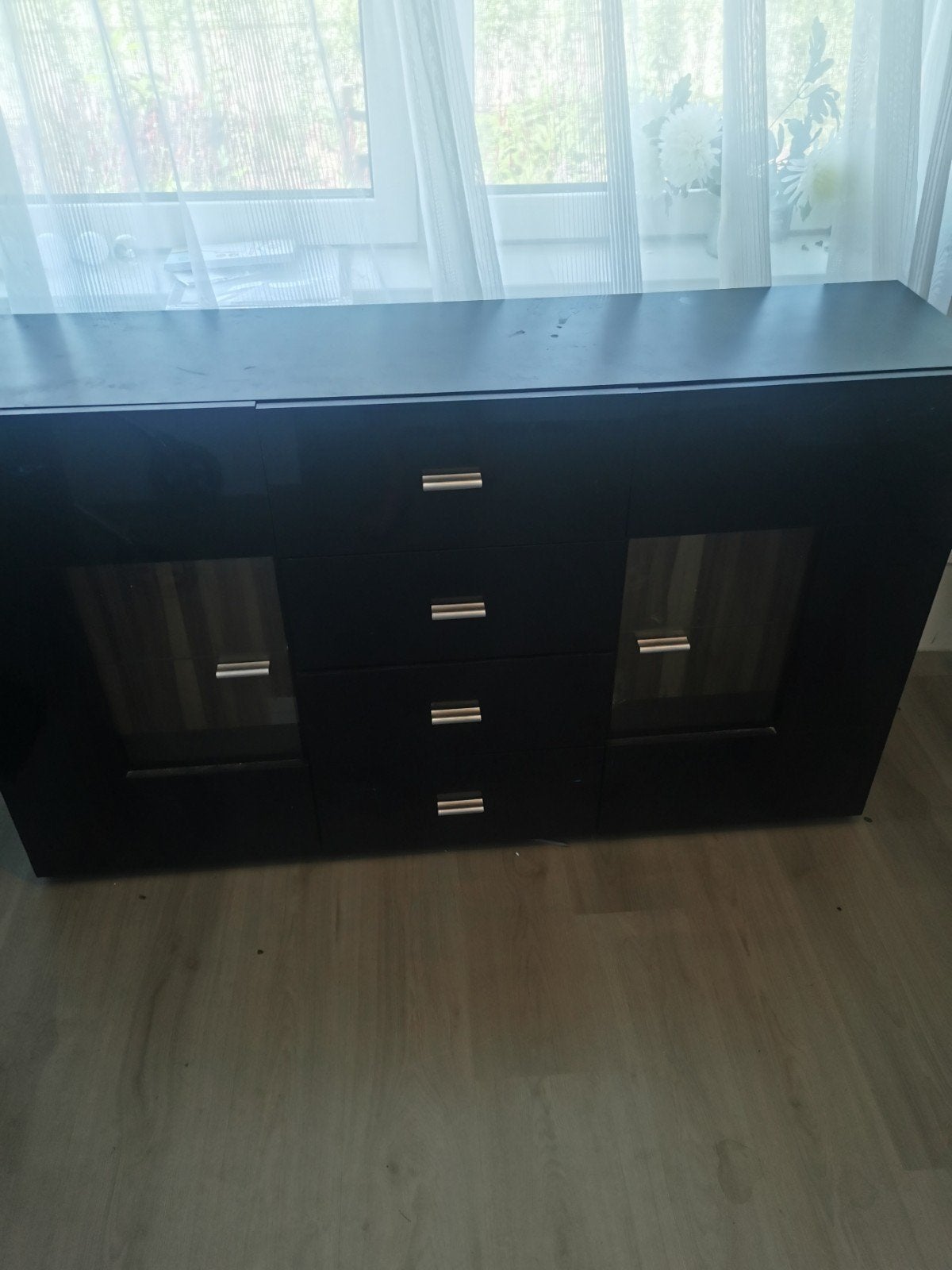 Ikea wandkast kleur zwart, Ophalen, Gebruikt
