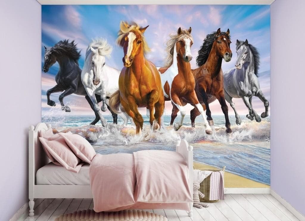 Paarden Poster Behang - Walltastic - Van 75 voor 49!, Ophalen of Verzenden, Nieuw