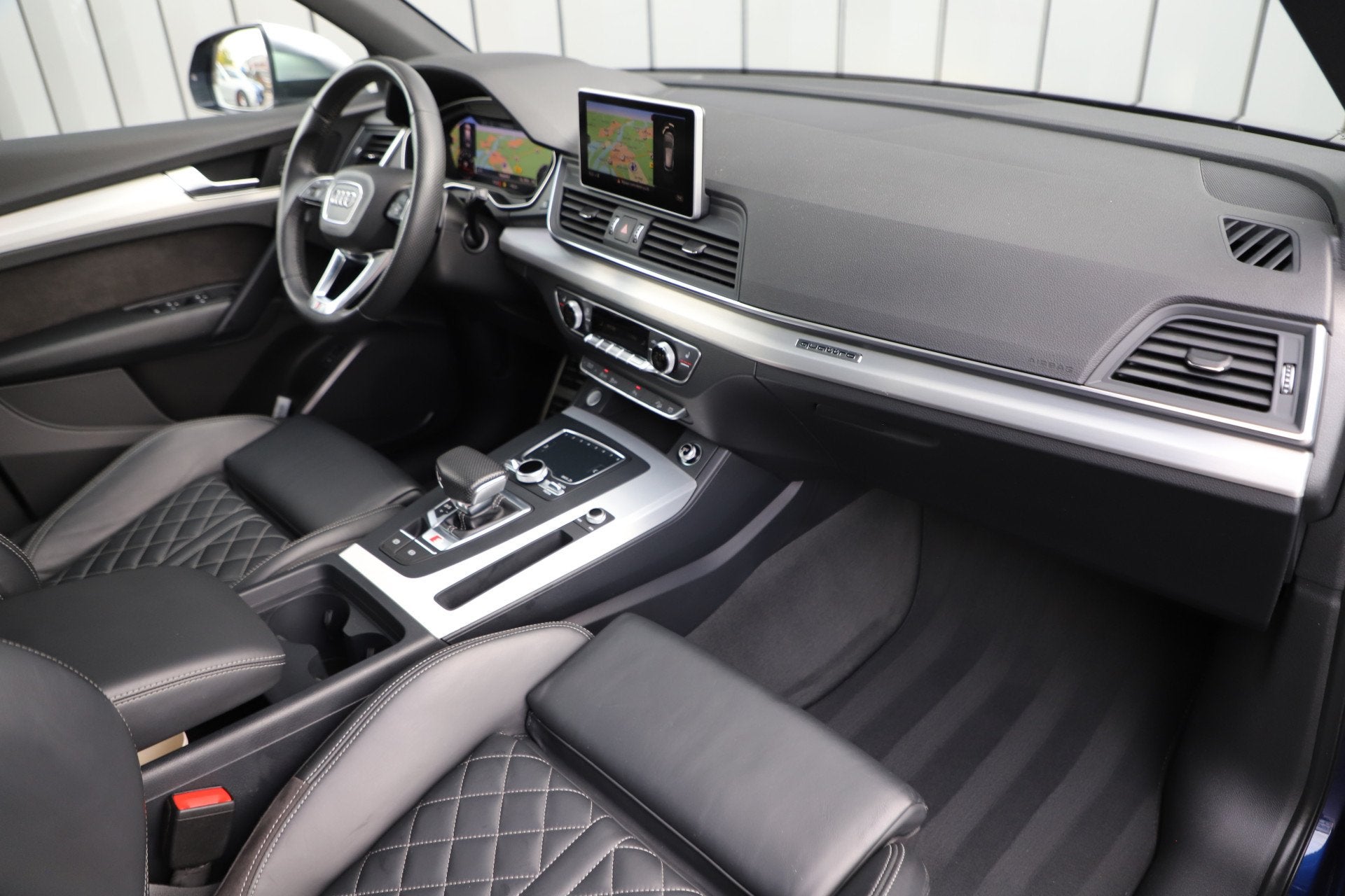 Audi Q5 2.0 TFSI quattro Sport S Line Edition | 252PK | Pano, Auto's, Automaat, Gebruikt, Blauw, Bedrijf