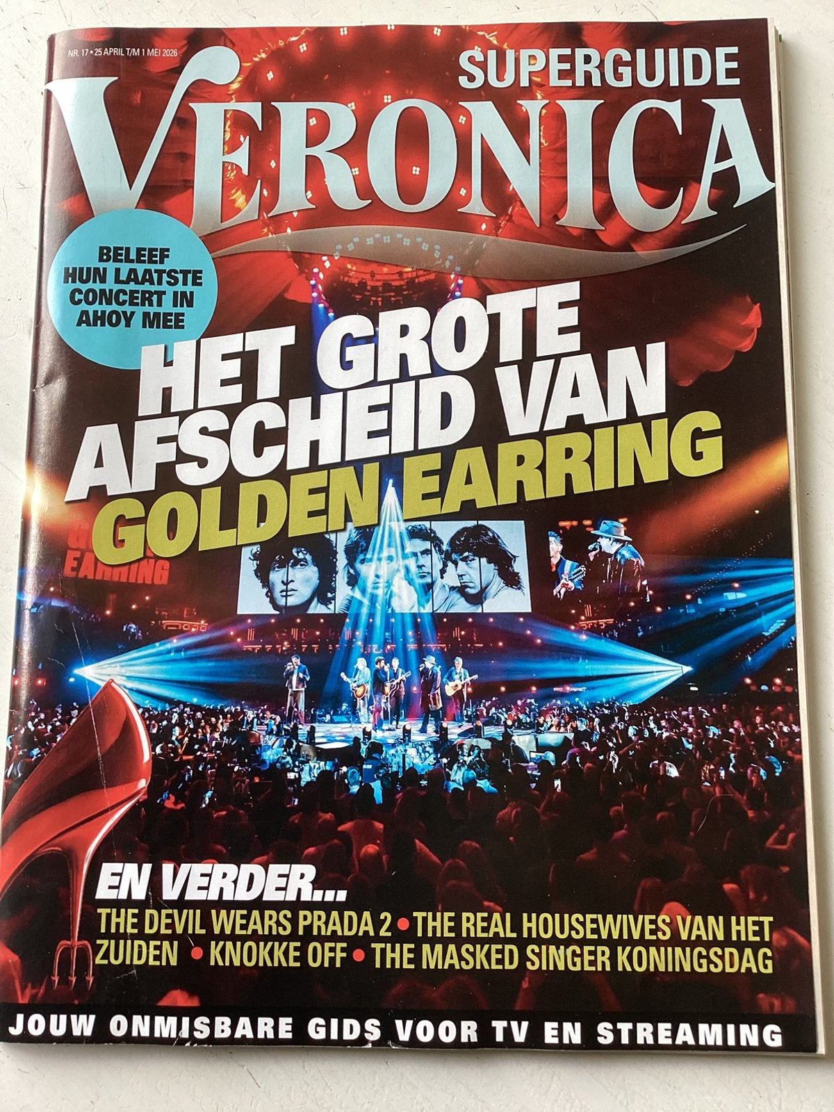 Veronica Superguide met Golden Earring, Verzenden, Zo goed als nieuw, Muziek, Film of Tv