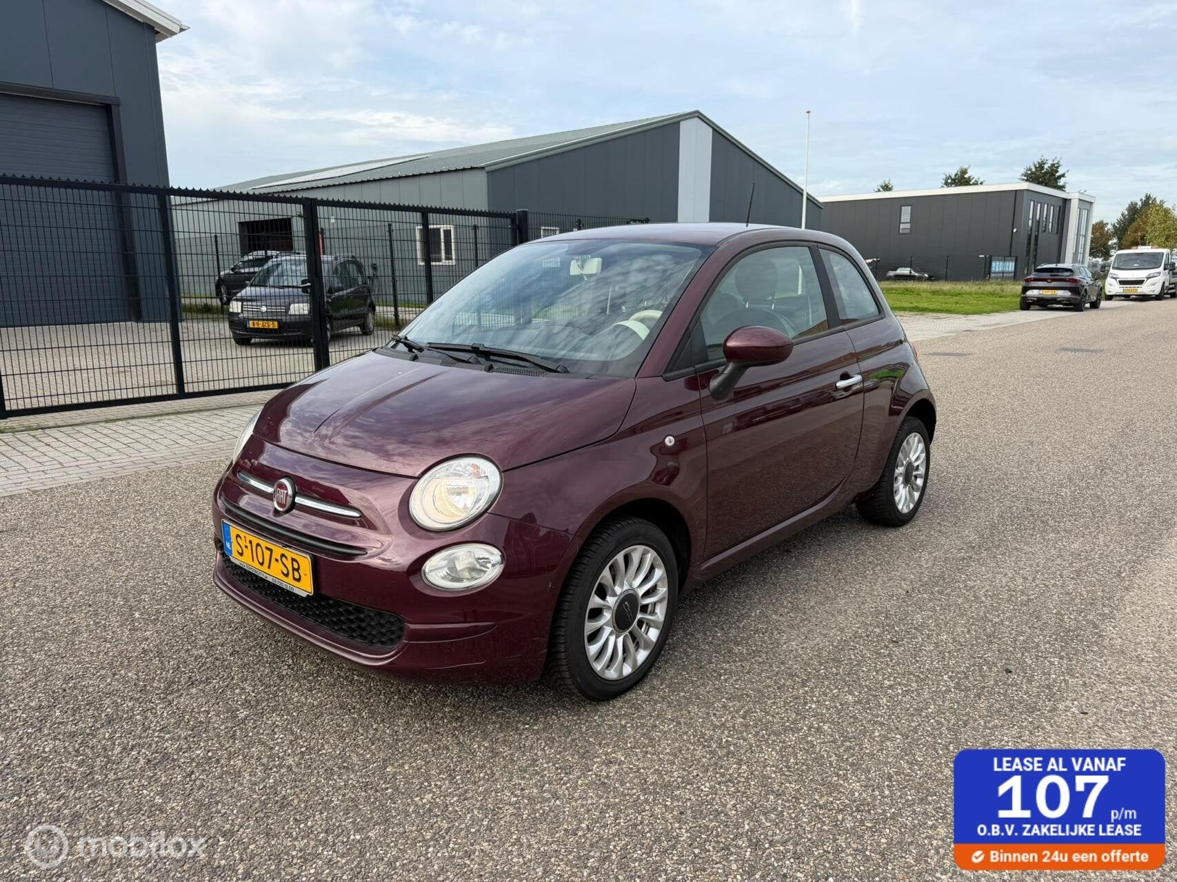 Fiat 500 1.2 Young Nieuwe apk / Lage km stand, Auto's, Voorwielaandrijving, Gebruikt, 4 cilinders, 4 stoelen