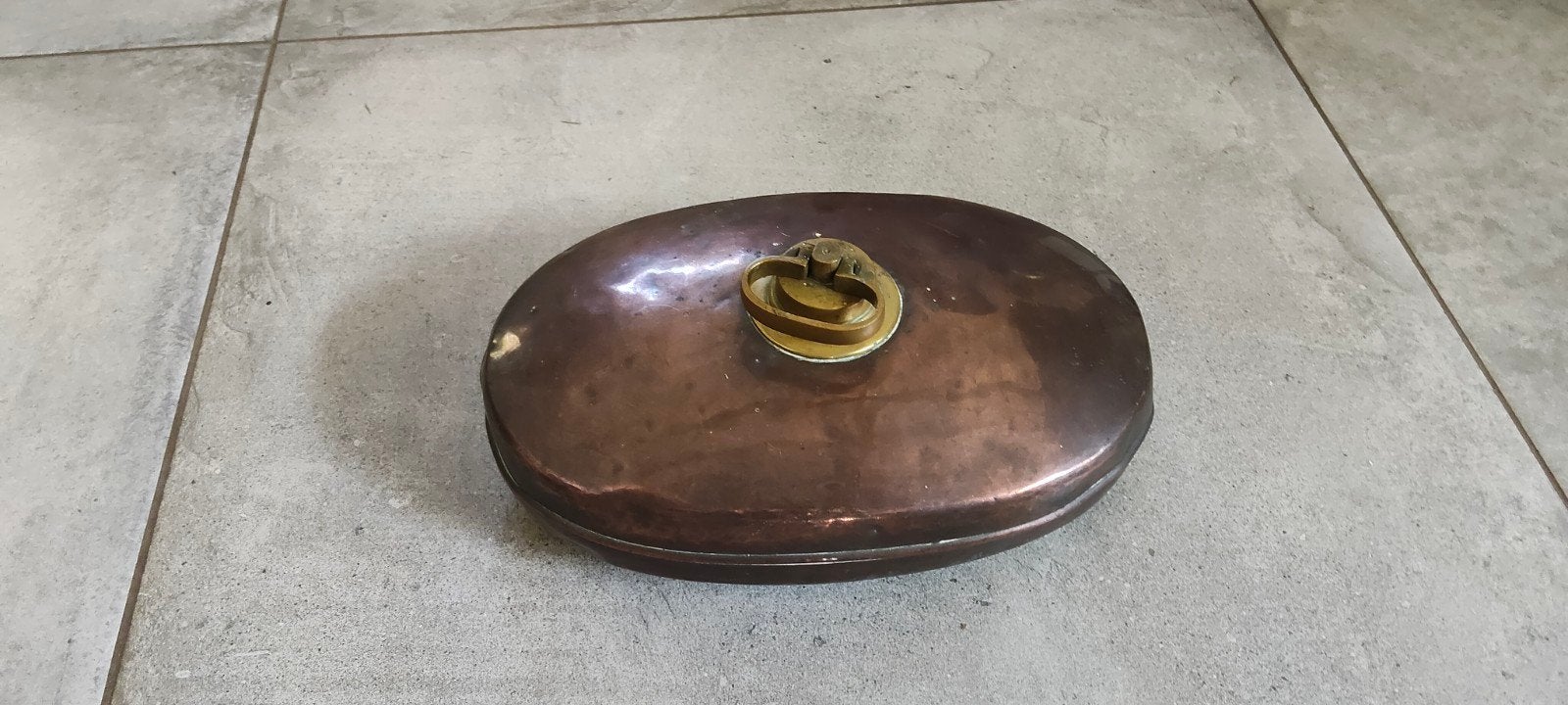 Antieke koperen bedkruik, Antiek en Kunst, Ophalen, Koper